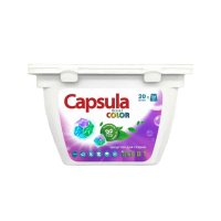 Capsula Капсулы для стирки белья Color все в 1 (1шт(контейнер)\20капсул)