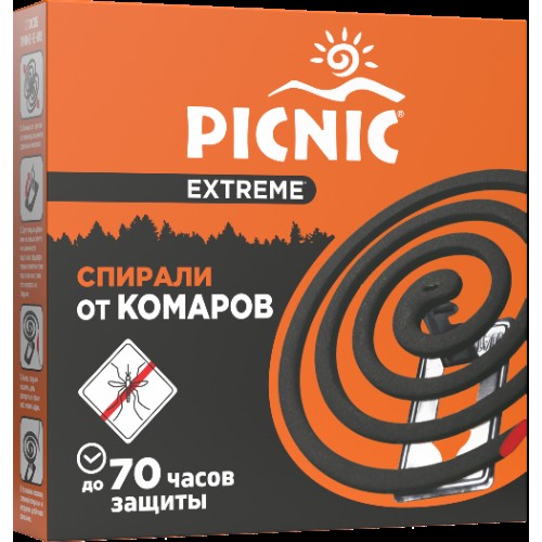 Picnic Extreme спираль от комаров, 10 шт