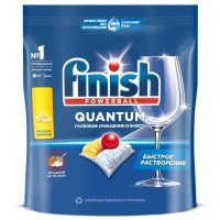 Финиш капсулы Quantum для посудомоечных машин лимон 18шт