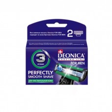 Deonica 3 лезвий FOR MEN Сменные кассеты для бритья, 2 шт
