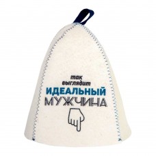 Шапка банная мужская с принтом 