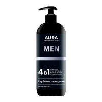 AURA Professional Men Шампунь Глубокое очищение 1000мл флакон/дозатор