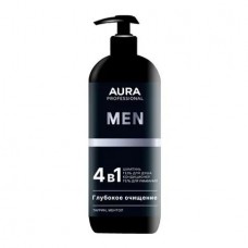 AURA Professional Men Шампунь Глубокое очищение 1000мл флакон/дозатор