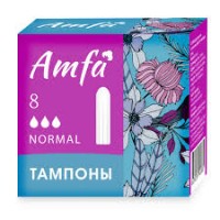 AMFA Тампоны без аппликатора Normal 8шт AMFA Тампоны без аппликатора Normal 8шт