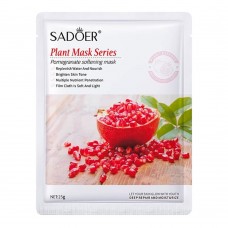 SADOER Маска для лица тканевая Антиоксидантная с Гранатом 25г