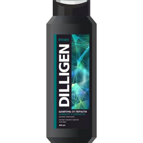 DILLIGEN шампунь от перхрти для мужчин 400мл