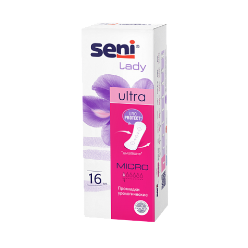 Белла прокладки урологические Сени леди Микро, 1 кап., 16шт.