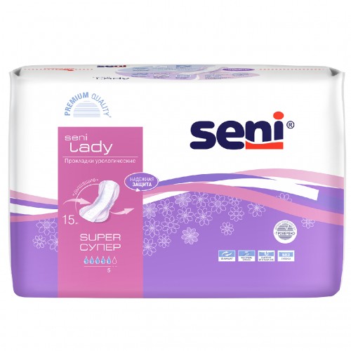 Белла прокладки урологические Сени леди Супер, 5 кап., 15шт.