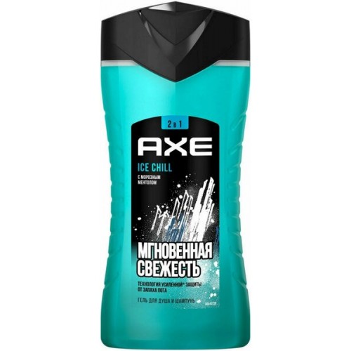 АКС гель для душа и шампунь 1000мл 2в1 АЙС ЧИЛЛ