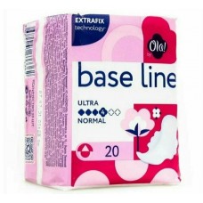 ОЛА гигиенические прокладки BASE LINE Ультратонкие мягкая поверхность 20шт ОЛА гигиенические прокладки BASE LINE Ультратонкие мягкая поверхность 20шт