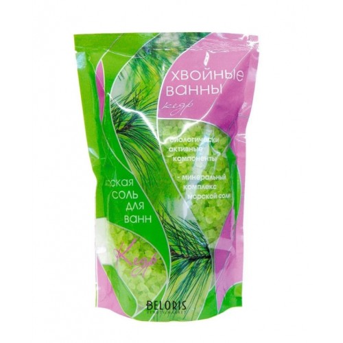 Соль для ванной ХВОЙНЫЕ ВАННЫ кедр 1000мл (дой-пак)