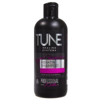 TUNE шампунь KERATIN SHAMPOO для блеска и яркости волос 500 мл (с дозатором