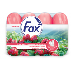 ФАКС туалетное крем мыло 4*70гр Клубника и крем (мультпак) ФАКС туалетное крем мыло 4*70гр Клубника и крем (мультпак)