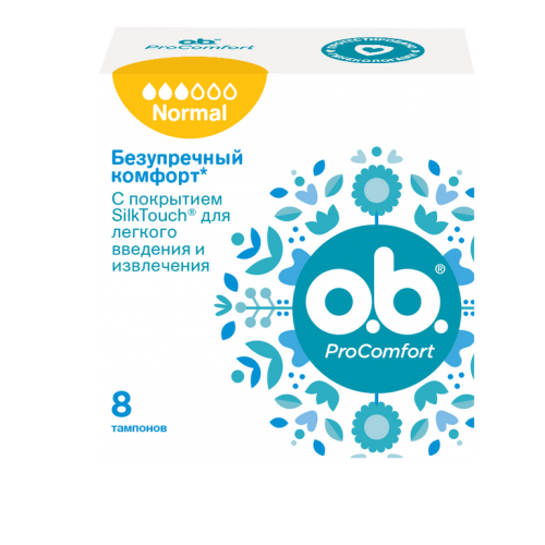 O.b. Тампоны ProComfort Normal 8 шт O.b. Тампоны ProComfort Normal 8 шт
