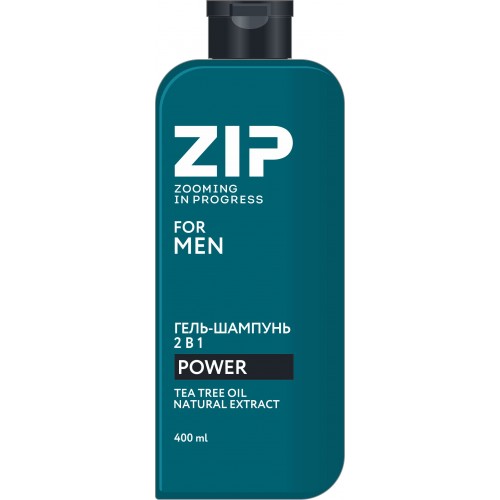 ZIP Гель-шампунь 2в1 Power 400мл NEW