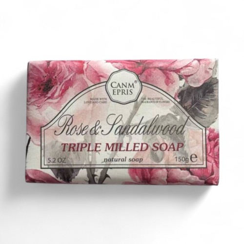 CANMEPRIS Мыло твердое с ароматом Сандалового дерева и розы 150г