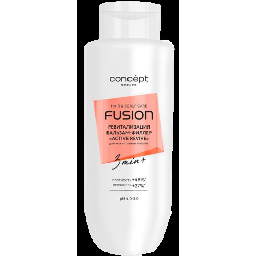 Concept Fusion Бальзам-филлер ревитализация кожи головы и поврежденных волос Active Revive, 500 мл