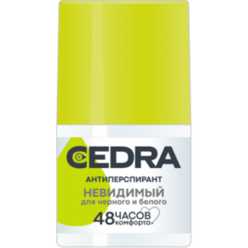 CEDRA Антиперспирант-ролик Невидимый для черного и белого 48ч 50мл