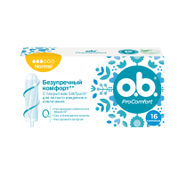 O.b. Тампоны ProComfort Normal 16 шт O.b. Тампоны ProComfort Normal 16 шт