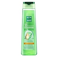 Чистая линия шампунь для волос 400мл Восстановление с репейным маслом