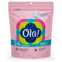 ОЛА тампоны Нормал 24шт Шелковистая Поверхность п/э ОЛА тампоны Нормал 24шт Шелковистая Поверхность п/э