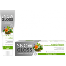 SNOW GLOSS Зубная паста Лечебные травы 100мл