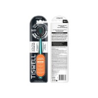 TISWELL зубная щетка средняя жесткость черная