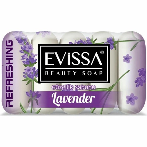 EVISSА Мыло твердое Lavender 5*55г пленка