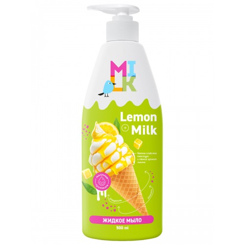 Милк жидкое мыло Молоко и лимон 500мл.
