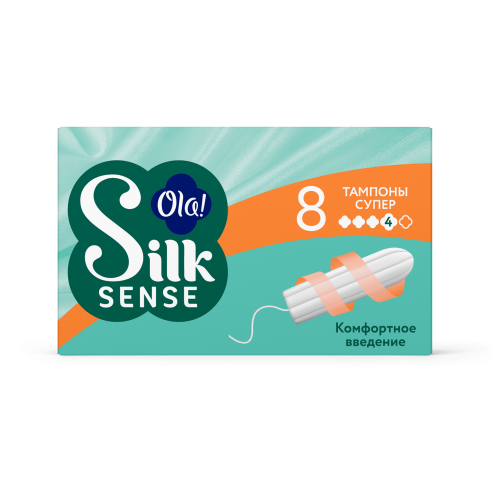 ОЛА тампоны Silk Sense SUPER 8шт в уп ОЛА тампоны Silk Sense SUPER 8шт в уп