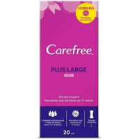 CAREFREE Plus Large Прокладки ежедневные Fresh 20шт CAREFREE Plus Large Прокладки ежедневные Fresh 20шт