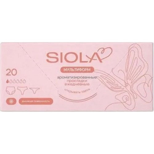SIOLA Panty Multiform Прокладки ежедневные deo 20шт SIOLA Panty Multiform Прокладки ежедневные deo 20шт