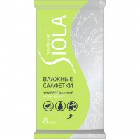 SIOLA Silver Влажные салфетки  универсальные 8шт