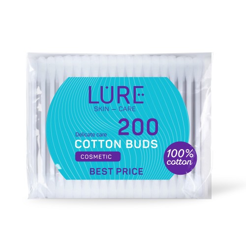 LURE Ватные палочки 200шт п/э