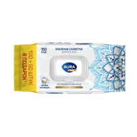 AURA PREMIUM Влажные салфетки парфюмированные арома коллекция big-pack с крышкой 150шт КК/12 AURA PREMIUM Влажные салфетки парфюмированные арома коллекция big-pack с крышкой 150шт КК/12