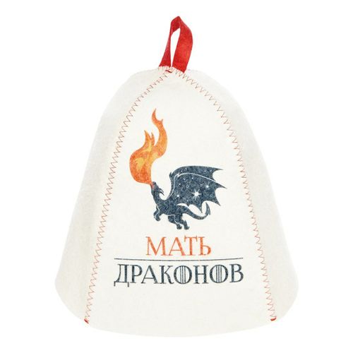 Шапка банная женская с принтом 