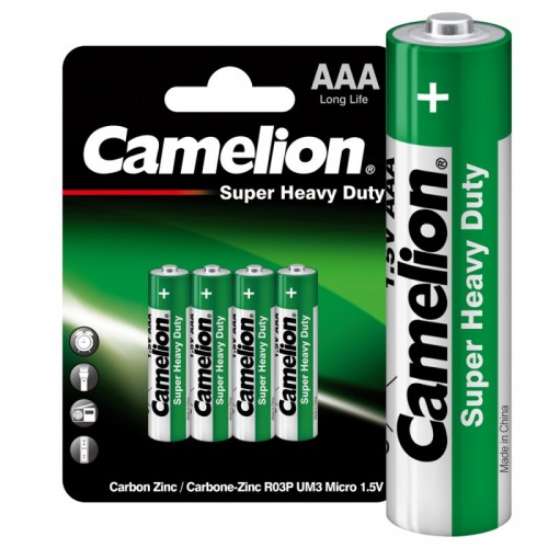 Батарейка мизинч R03P-BP4G цена за 4 шт Camelion (в уп 12*4шт)