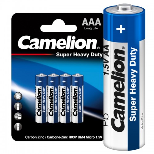 Батарейка мизинч R03 BL-4/R03P-BP4B Цена за 4 шт Camelion (в уп.12*4шт)