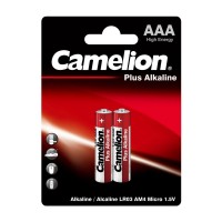 Батарейка мизинч LR03-ВР2 Plus Alkaline цена за 2шт Camelion