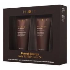 MIXIT ПН Forest Energy Шампунь для волос мужской 200мл + Гель для душа мужской 200мл + Мочалка для д