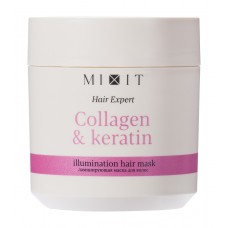 MIXIT Hair Expert Маска для волос ламинирующая Collagen & Keratin 400мл