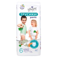 Белла подгузники трусики (6) для детей размер JUNIOR EXTRA  16 + кг. 36шт.