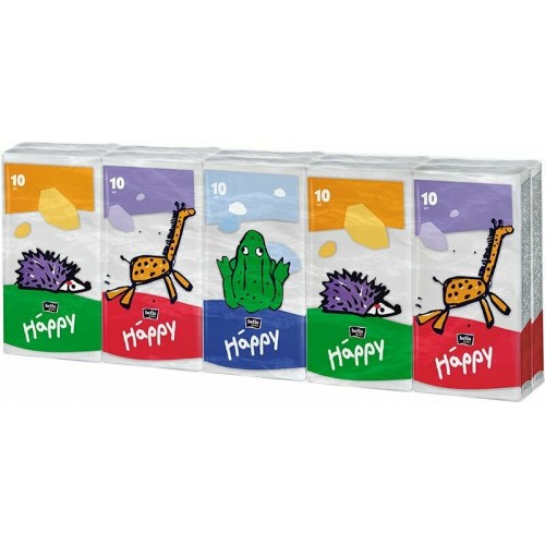 Белла Happy детские платочки бумажные 3-х сл. дизайн Звери (спайка 10*10шт) Белла Happy детские платочки бумажные 3-х сл. дизайн Звери (спайка 10*10шт)