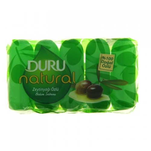 ДУРУ туалетное мыло 5*70гр глицериновое Natural с маслом оливы