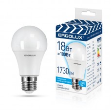 Лампа светодиодная Ergolux  LED-А60-18W-E27-4K 18Вт Е27 4500К ЛОН ПРОМО