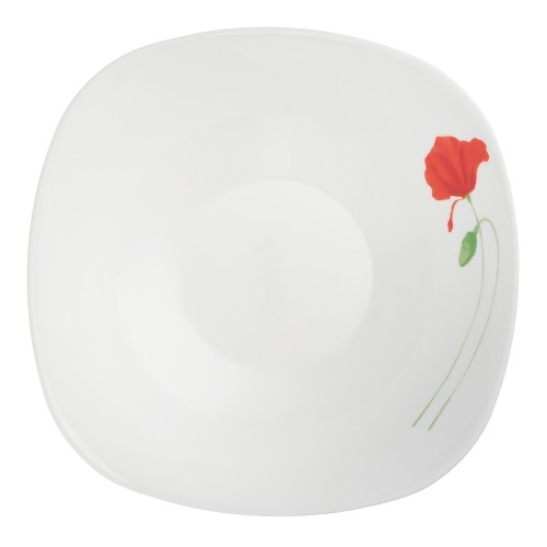 Салатник 19*6см Маки 770мл опаловое стекло квадратная MILLIMI Салатник 19*6см Маки 770мл опаловое стекло квадратная MILLIMI