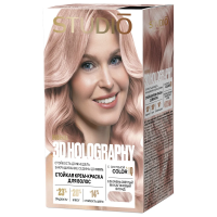 Студио Профешнл 3D стойкая краска для волос т.9.56 Очень светлый махагоновый блонд HOLOGRAPHY 2025