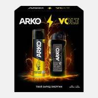 Подарочный набор АРКО пена для бритья ENERGY 200мл + гель для душа BLACK 260мл