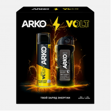 Подарочный набор АРКО пена для бритья ENERGY 200мл + гель для душа BLACK 260мл Подарочный набор АРКО пена для бритья ENERGY 200мл + гель для душа BLACK 260мл