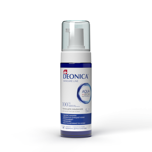 Deonica пенка для умывания 5-в-1, 150 мл Deonica пенка для умывания 5-в-1, 150 мл